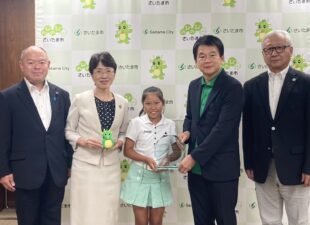 大沢環奈選手がさいたま市長を表敬訪問